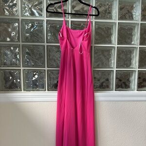Lulu’s long hot pink formal dress XS